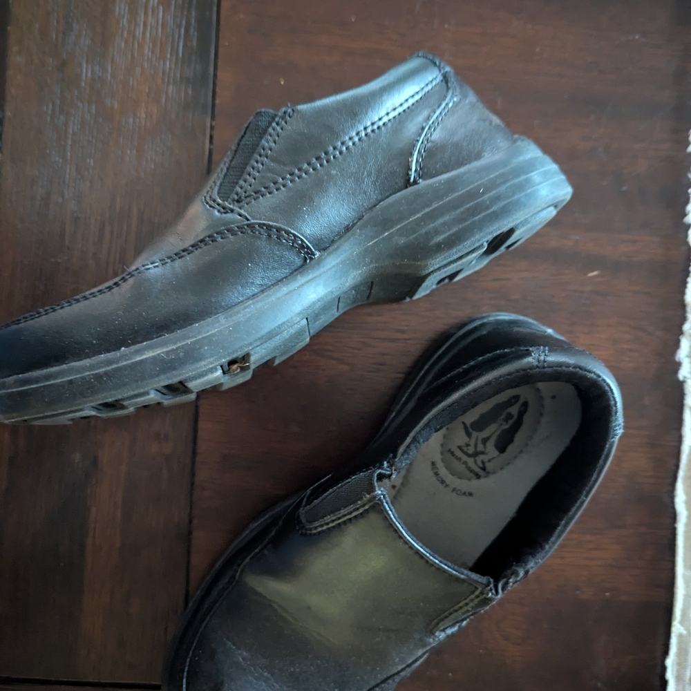 Hush Puppies Black Kids Slip-On Dress Shoes